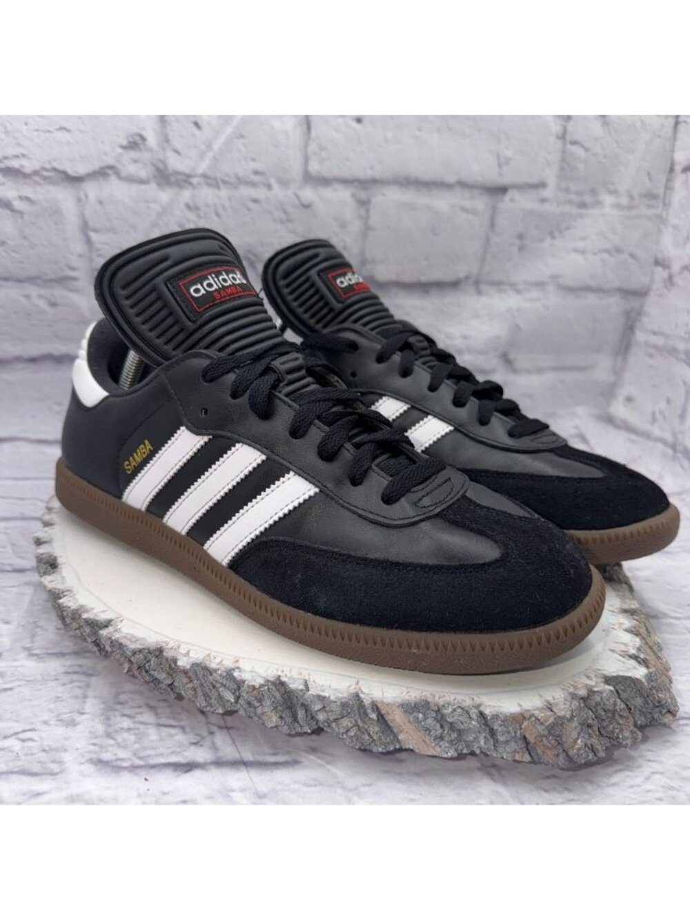 Adidas Original Samba OG Black White Gum Indoor Soccer Sneaker Shoes Mens 9.5